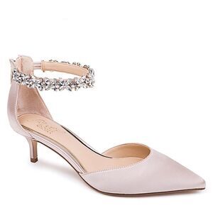 Jewel Badgley Mischka Raleigh Pointed Toe Kitten D'Orsay